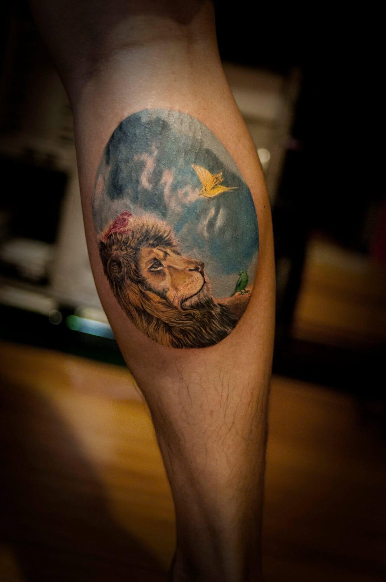 Hình xăm Sư Tử Jamaica JGKid Dalab tại Electric Tattoo