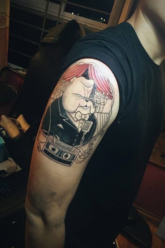 Hình xăm Tử tế show JGKid Dalab tại Electric Tattoo