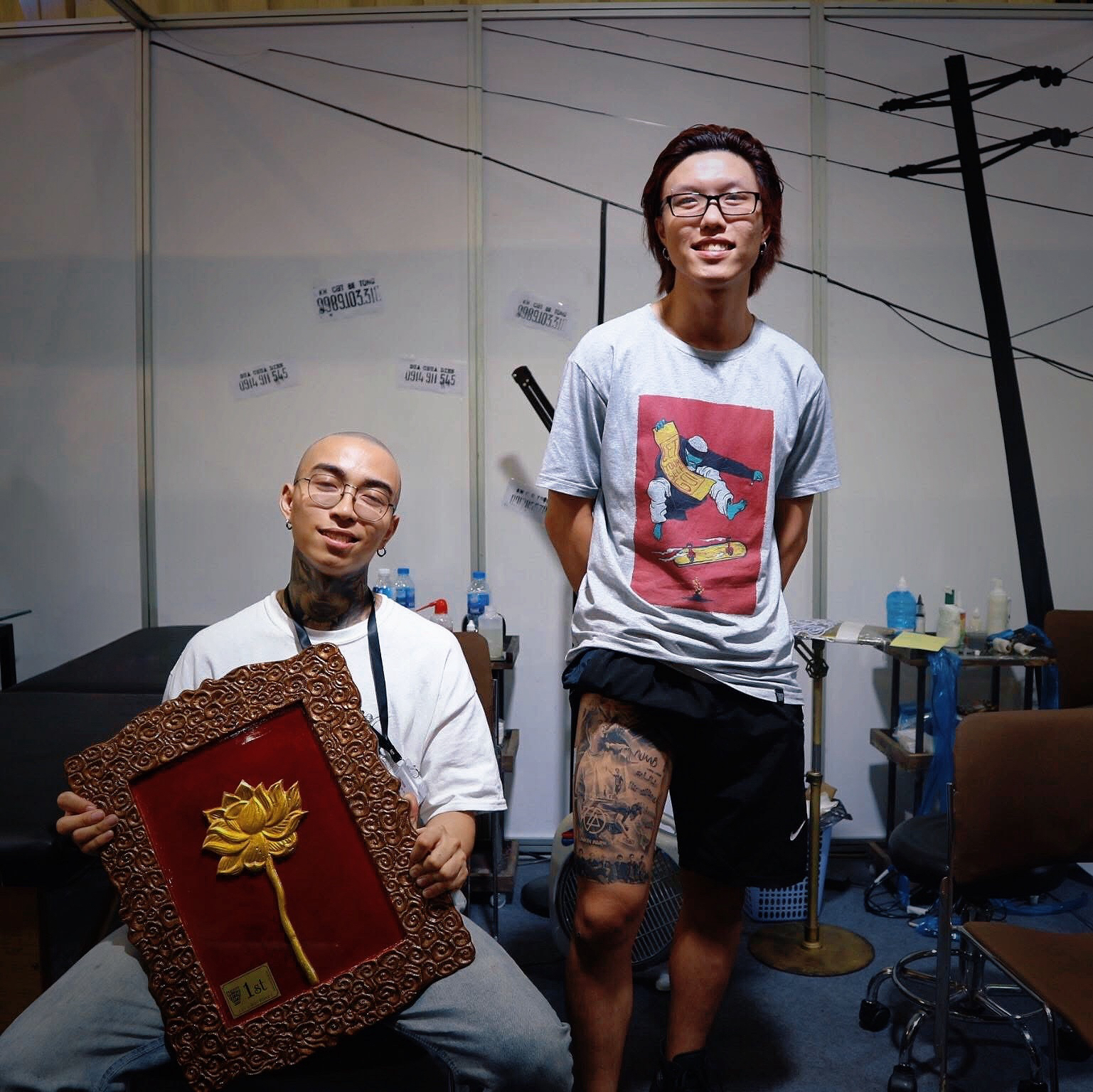 Sói Nguyễn đạt giải 1st Small Realistic Black & Grey - Vietnam Tattoo Expo 2018
