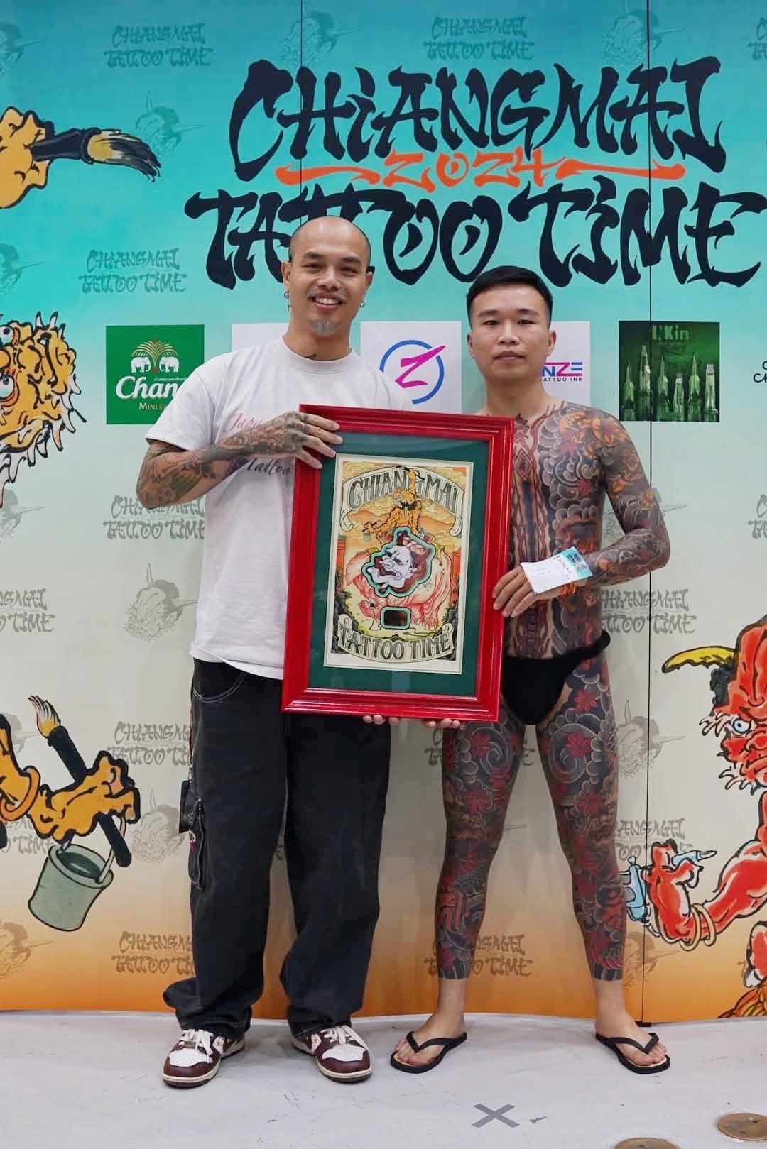 Horituan nhận giải 1st Best of Large Work: Chiang Mai Tattoo Time 2024 - Electric Tattoo